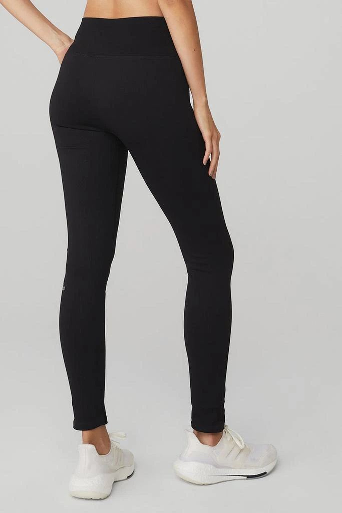 Alo Seamless High-Waist Ribbed Legging - Black 2