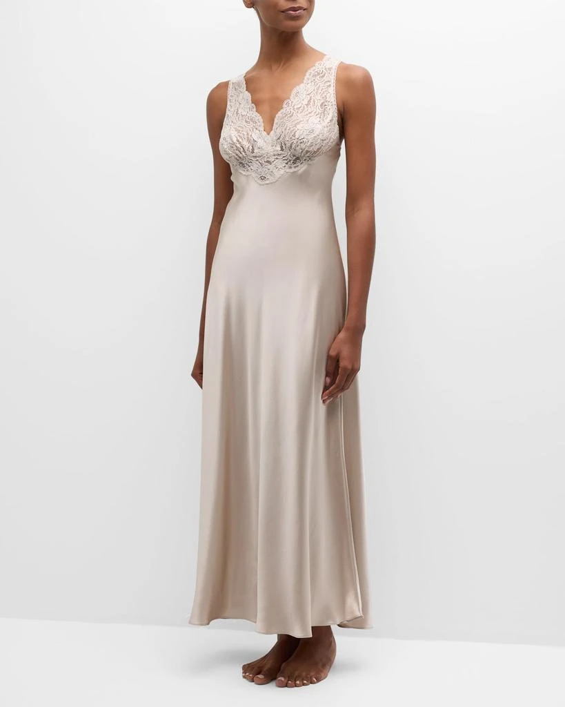 Christine Lingerie Bijoux Lace-Trim Nightgown 2