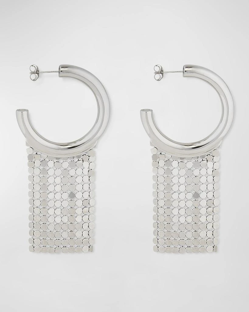 Paco Rabanne Pixel Drop Hoop Earrings 1