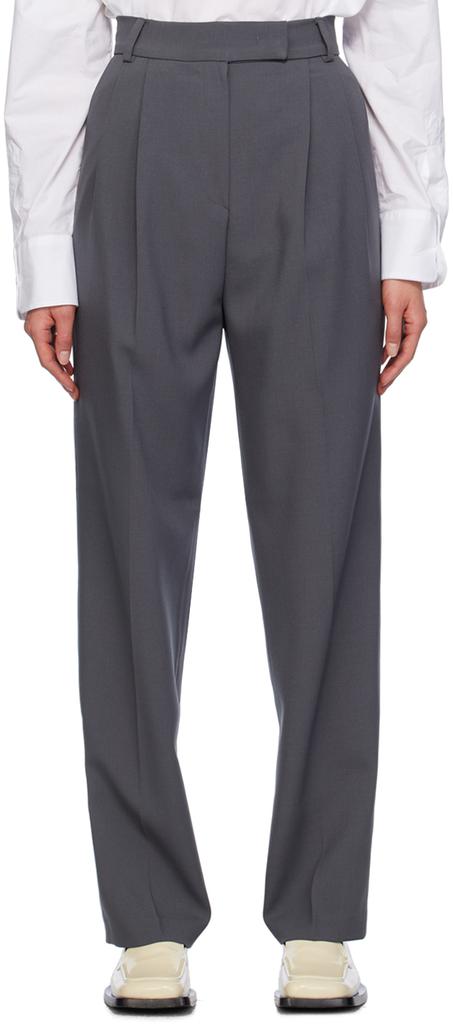 The Frankie Shop Gray Bea Trousers