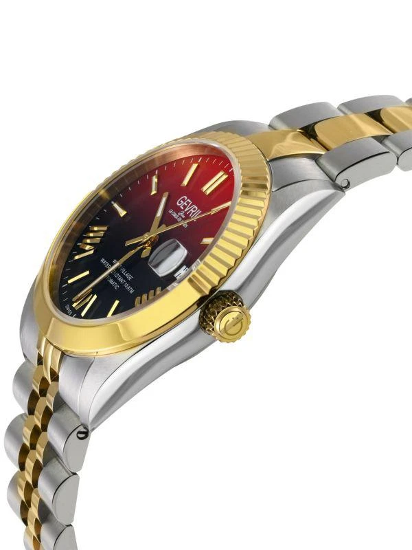 Gevril West Village Fusion Elite 40MM Two Tone Stainless Steel Bracelet Watch 3