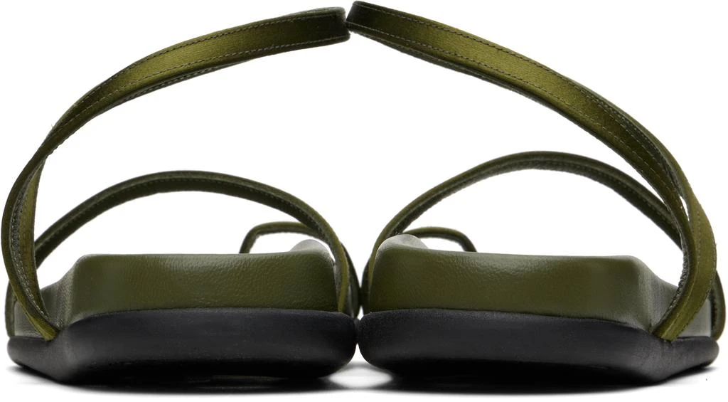 ANCIENT GREEK SANDALS Khaki Eleftheria Footbed Sandals 2