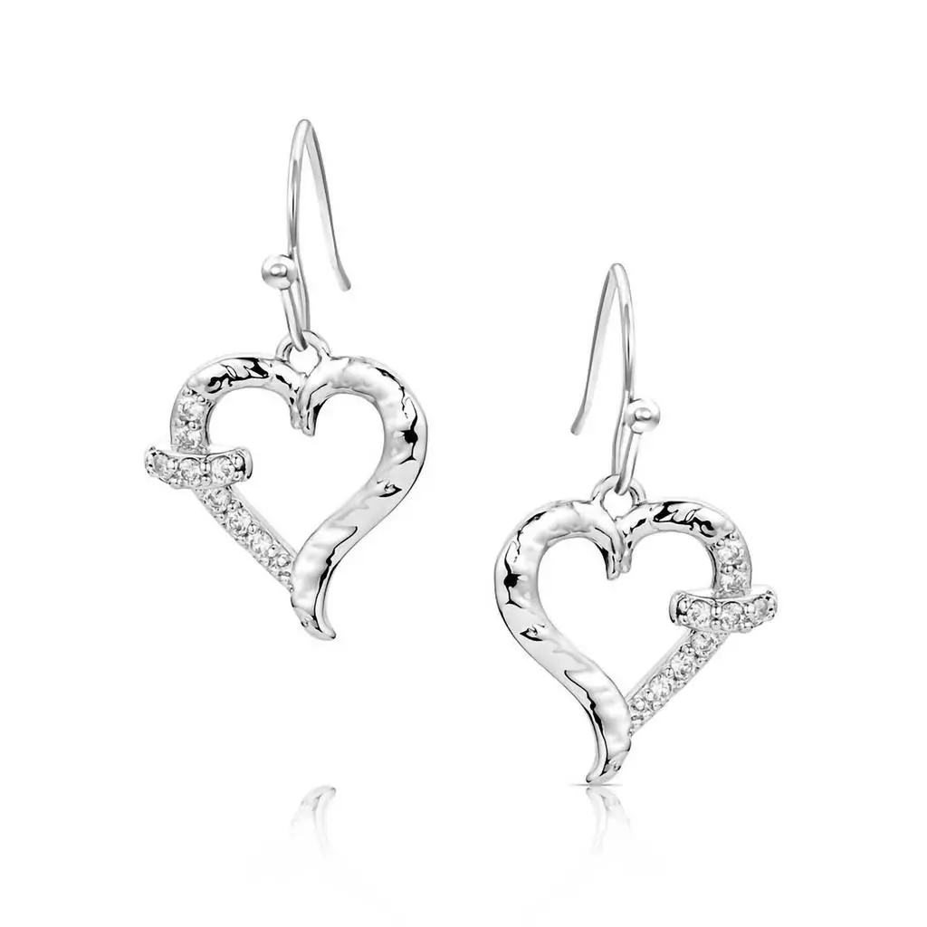 Montana Silversmiths Montana Silversmiths - Women's With Love Heart Dangle Earrings