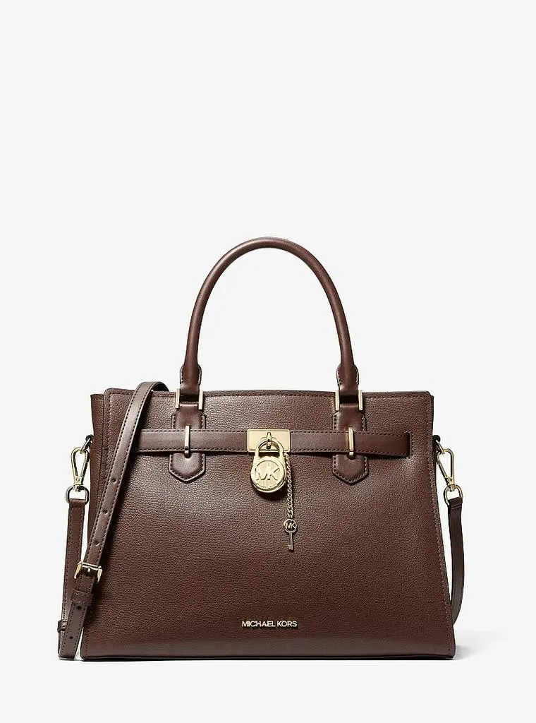Michael Kors Hamilton Medium Leather Satchel