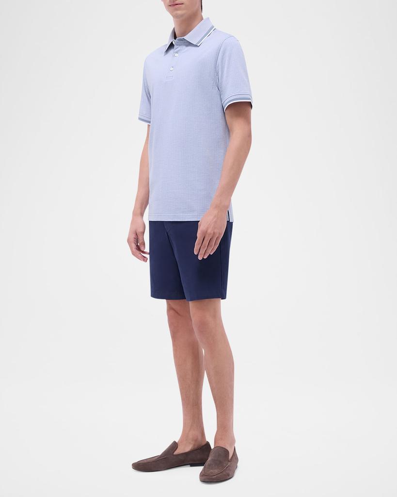 BUGATCHI Men's Cotton Micro-Print Polo Shirt