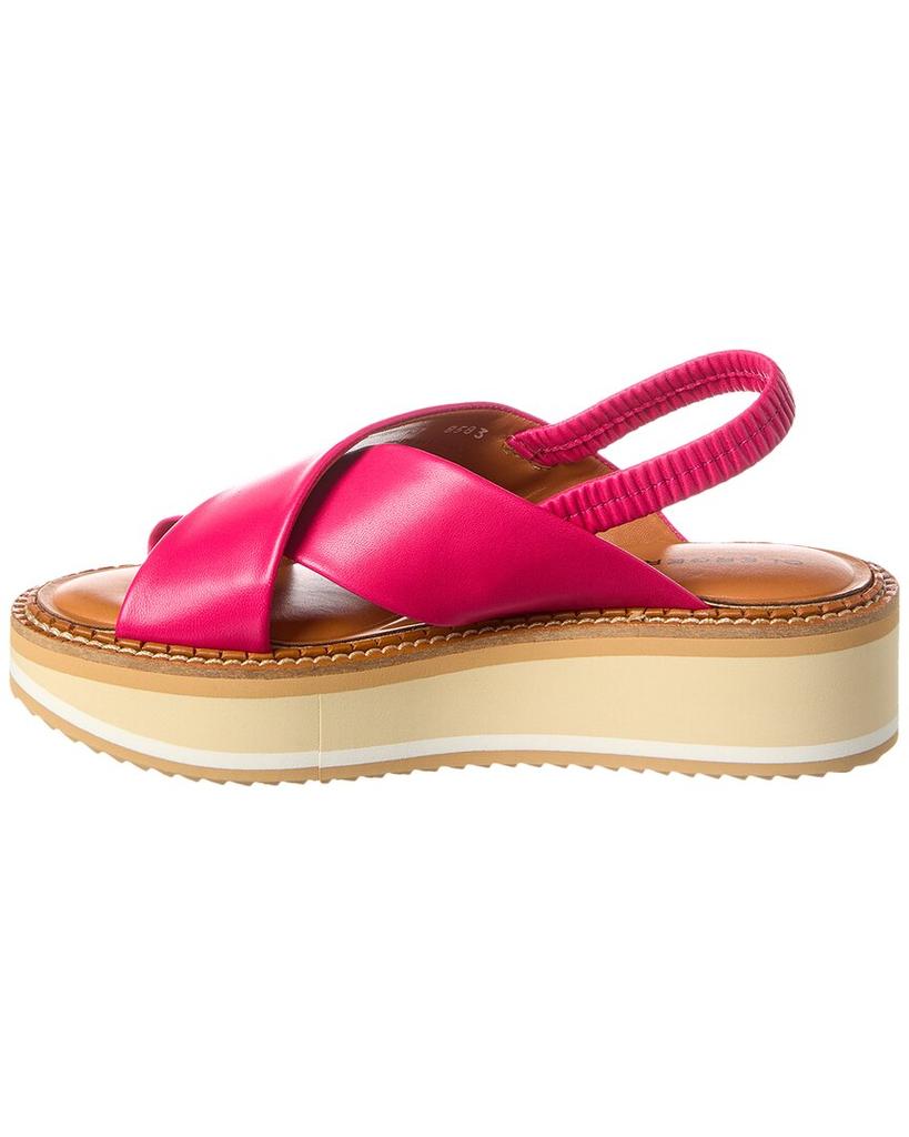 Clergerie Freedom Leather Platform Sandal