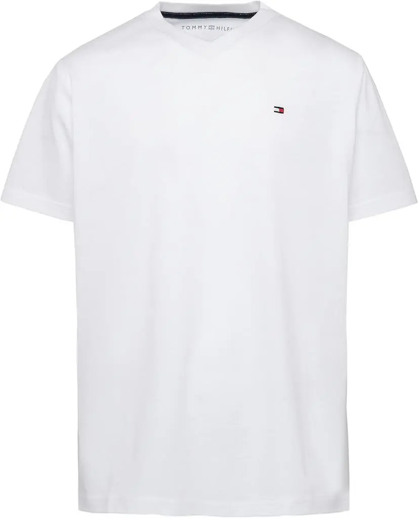 Tommy Hilfiger Tommy Hilfiger Boys Short Sleeve Flag Solid V-Neck T-Shirt