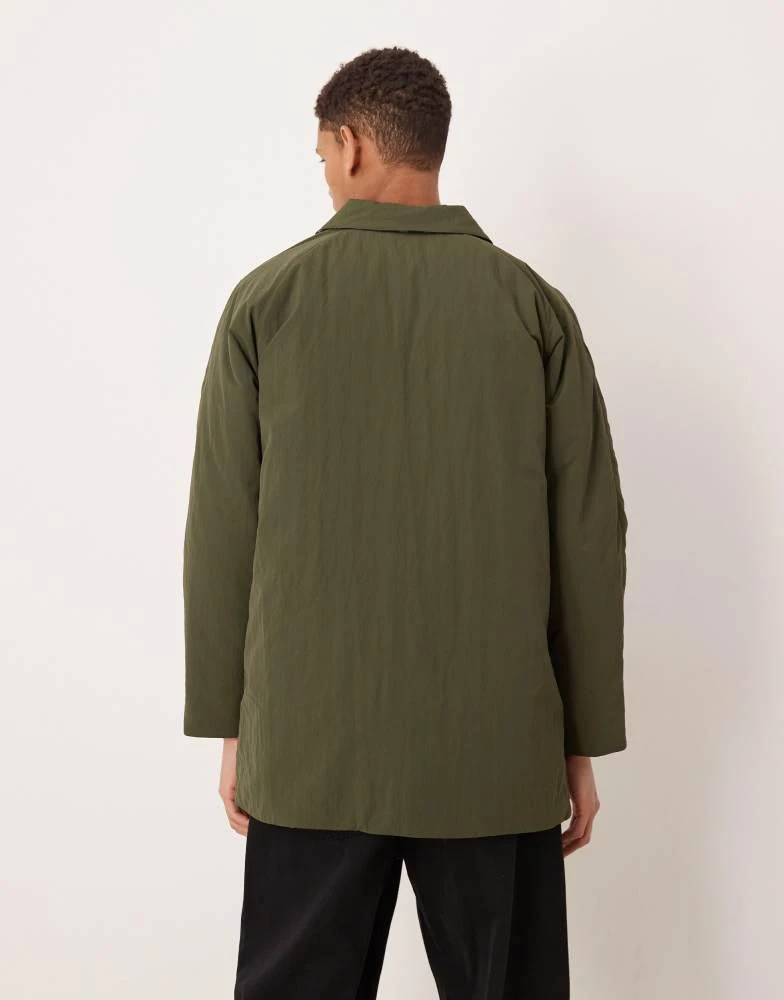 Barbour Barbour wadded lorden showerproof mac in olive 3