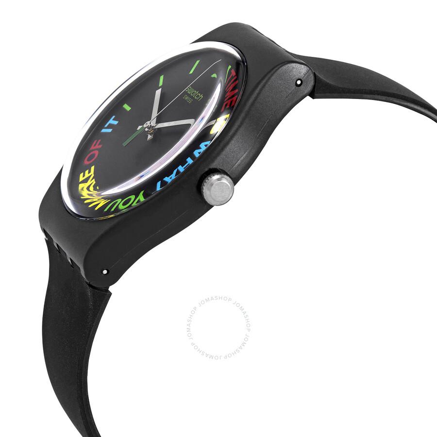 Swatch FREETID Quartz Black Dial Unisex Watch SO29B103
