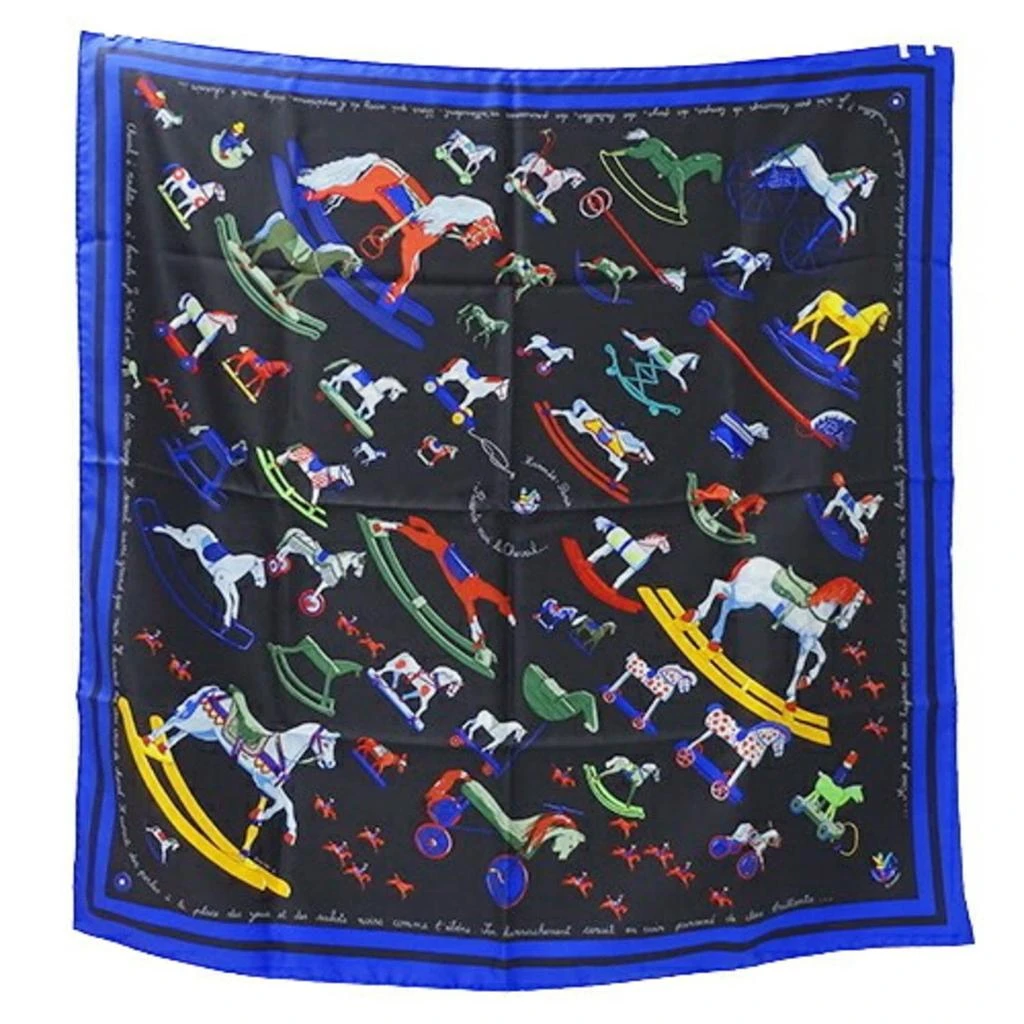 Hermes blue Silk Scarf (Pre-Owned)