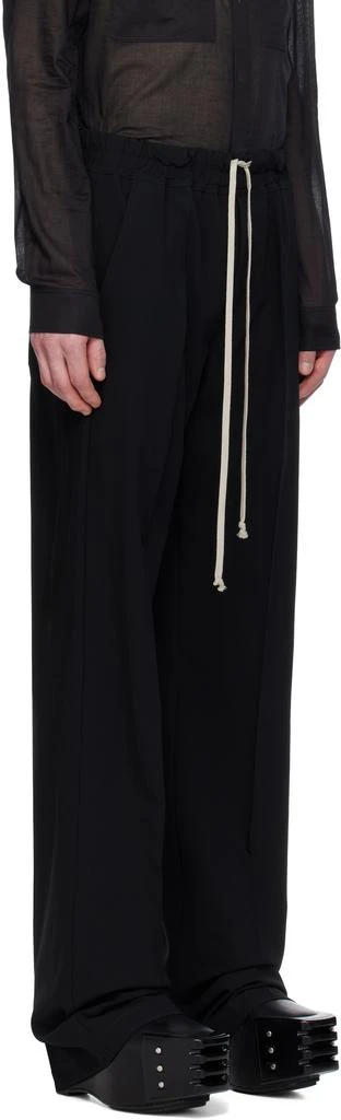 Rick Owens Black Hollywood Dietrich Drawstring Trousers 2