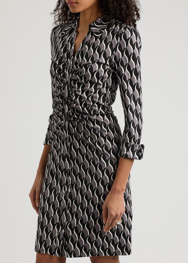 Diane von Furstenberg Sheshka printed jersey shirt dress