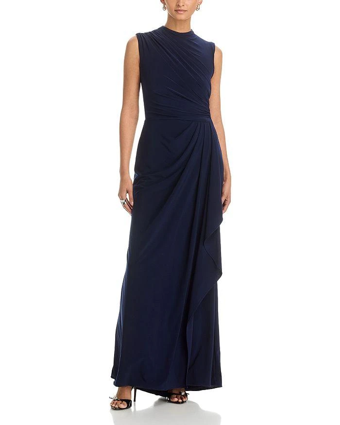 AQUA Draped Gown - Exclusive