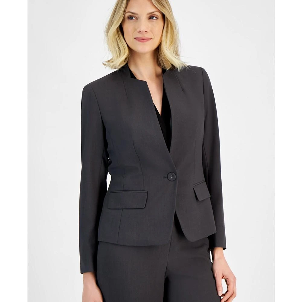 Le Suit Single-Button Blazer and Slim-Fit Pantsuit, Regular and Petite Sizes 4