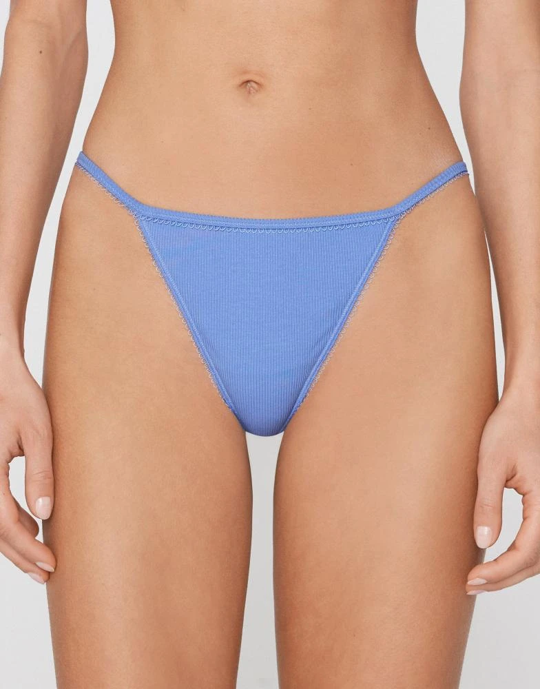 Tezenis Tezenis Cotton cutie tanga panel g-string in fairy blue