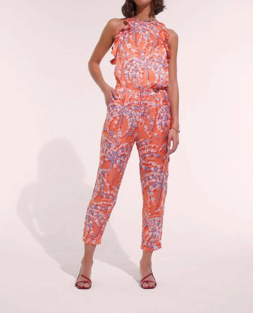 Poupette St Barth Bel Pants In Palmery Orange 1