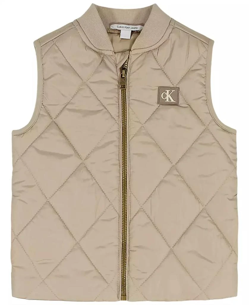 Calvin Klein Boys
2T-7 Full-Zip Vest, Hoodie and Joggers, 3-Piece Set 3