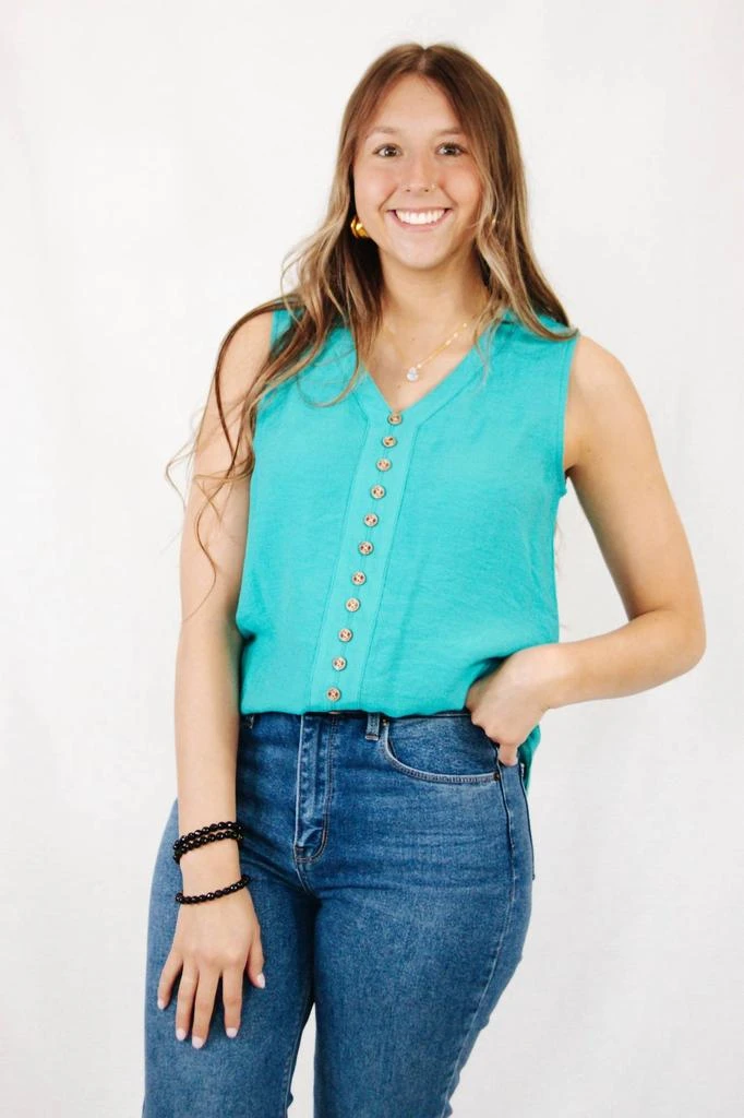 Papillon Papillon - Sleeveless Button Blouse 3
