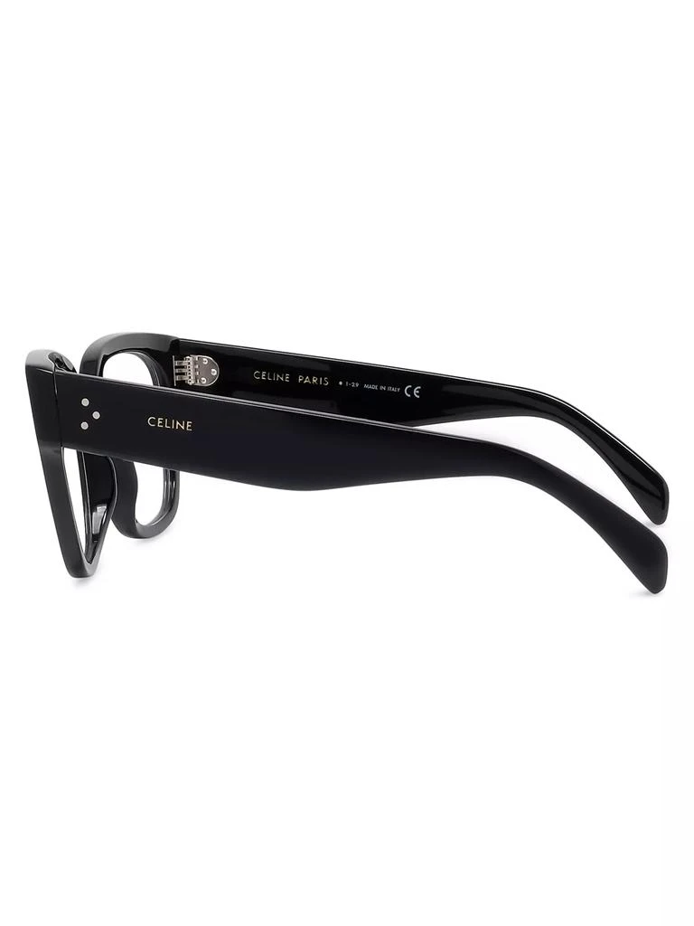 Celine 53MM Bold 3 Dots Square Eyeglasses 4