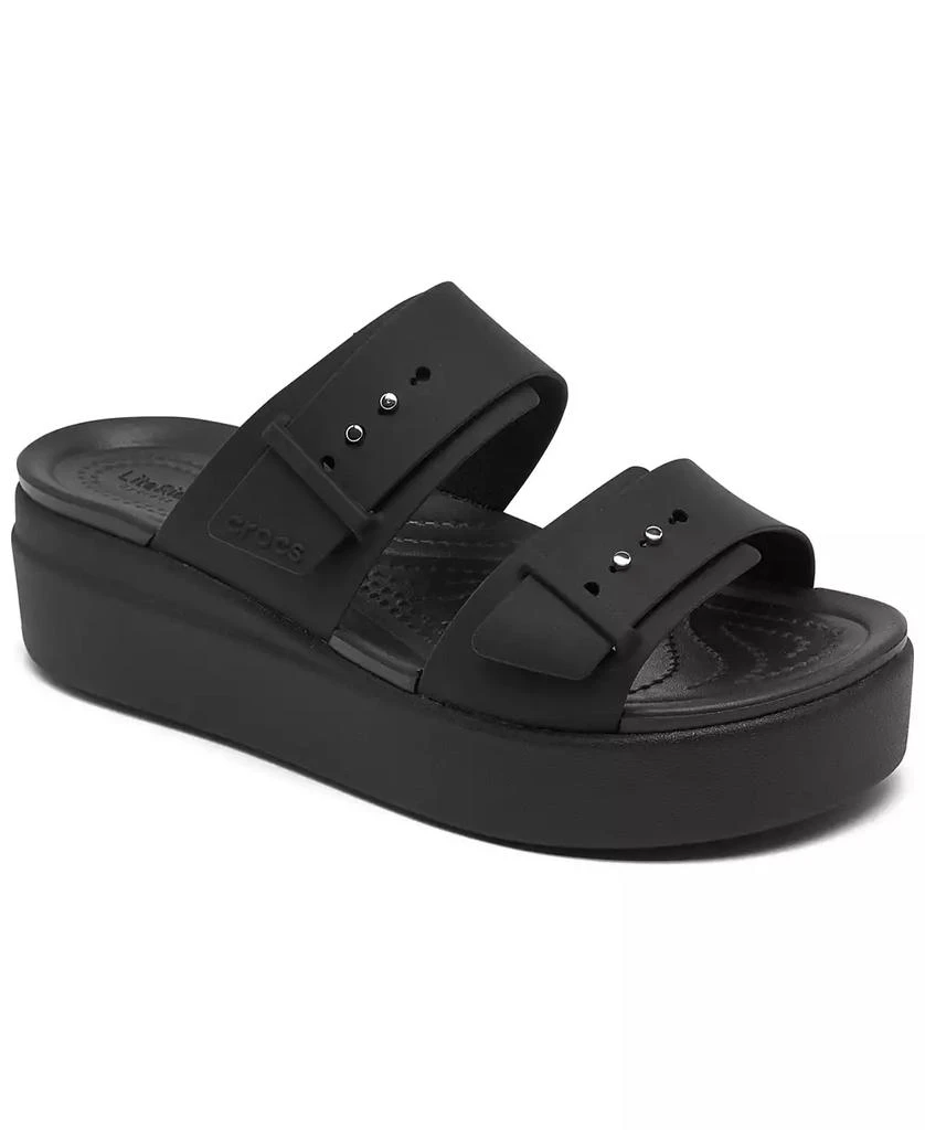 Crocs Women’s Brooklyn Low Wedge Sandals from Finish Line 1