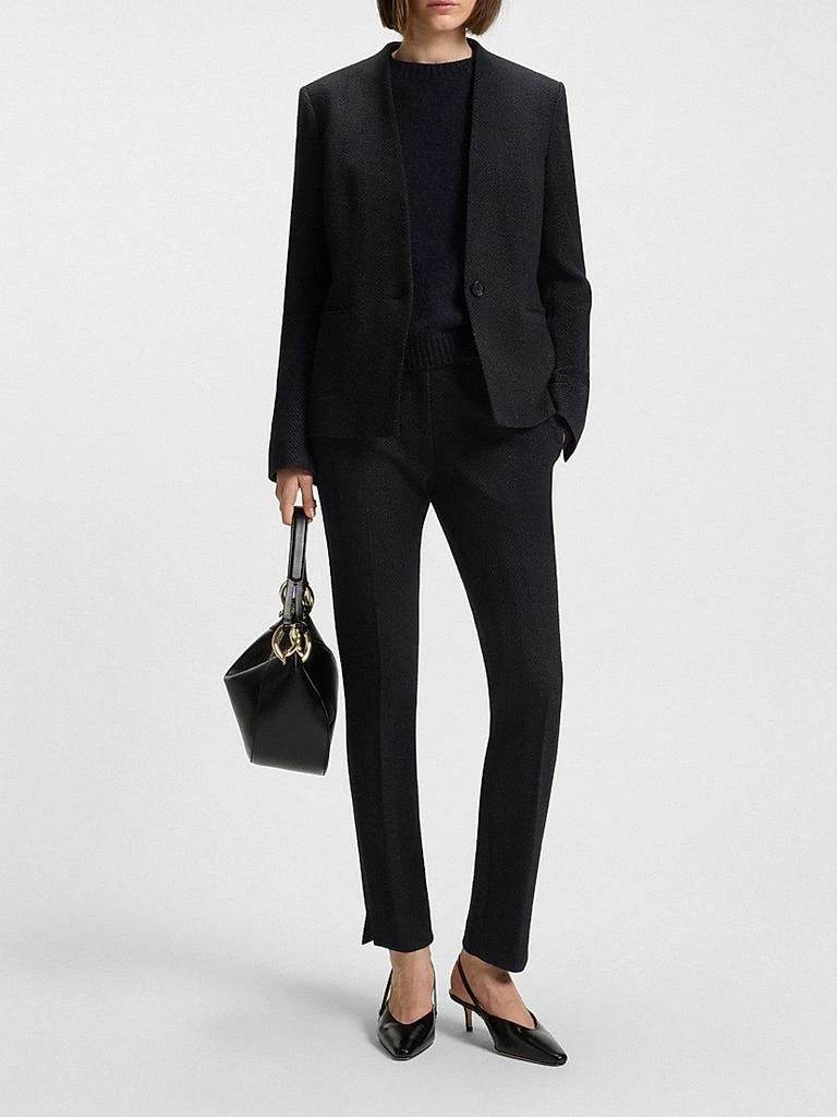 Hugo Boss Crease-Resistant Regular-Fit Blazer in Herringbone Jersey 5