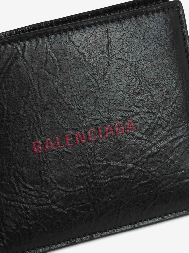 Balenciaga Balenciaga Leather Logo Wallet 5