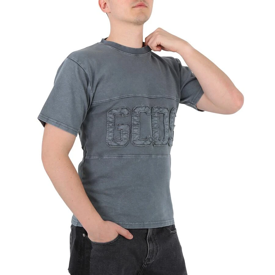 GCDS Men's Overdyed GCDS Logo Band Cotton T-Shirt 2