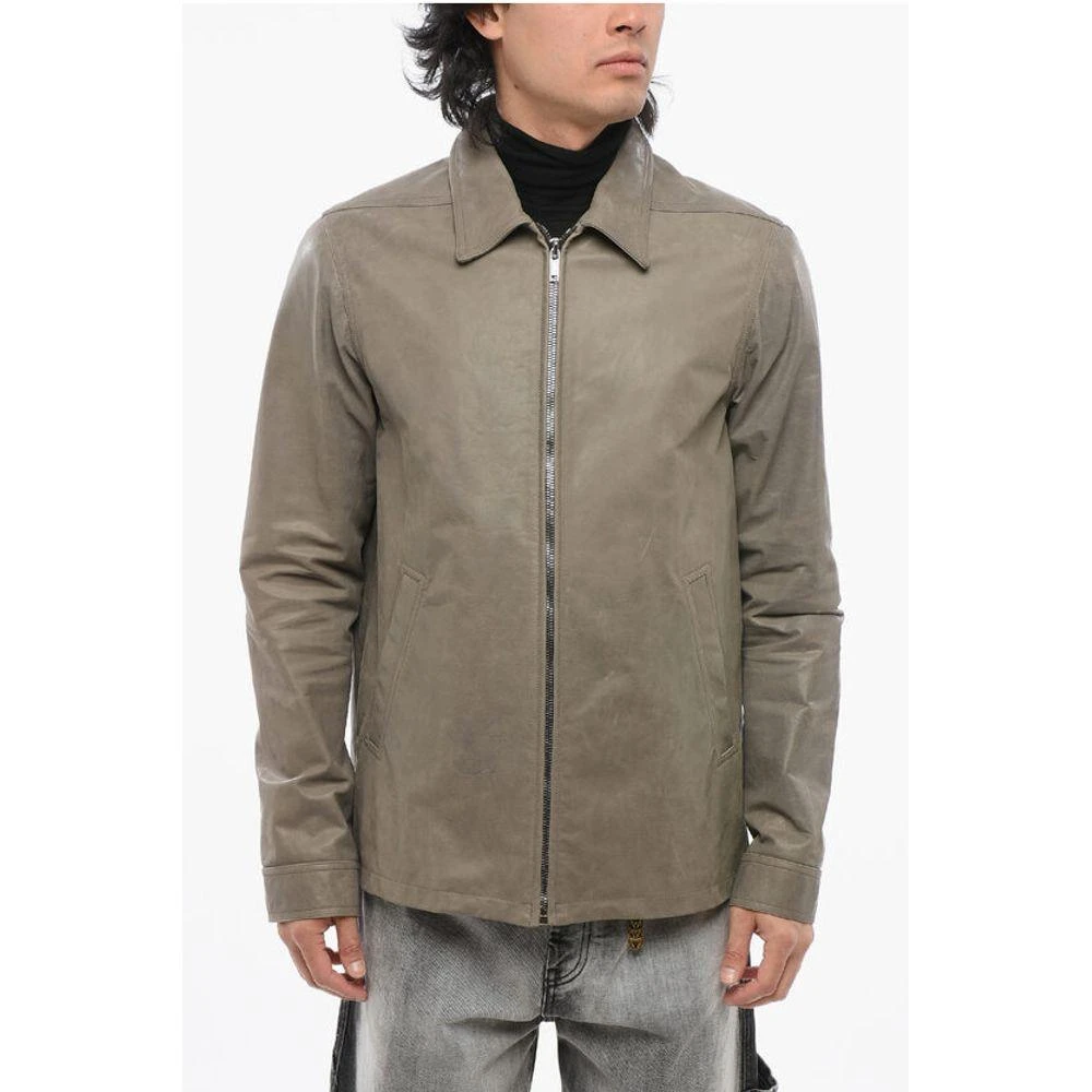 Rick Owens LIDO Leather BRAD Jacket with Front Men's Zip 1