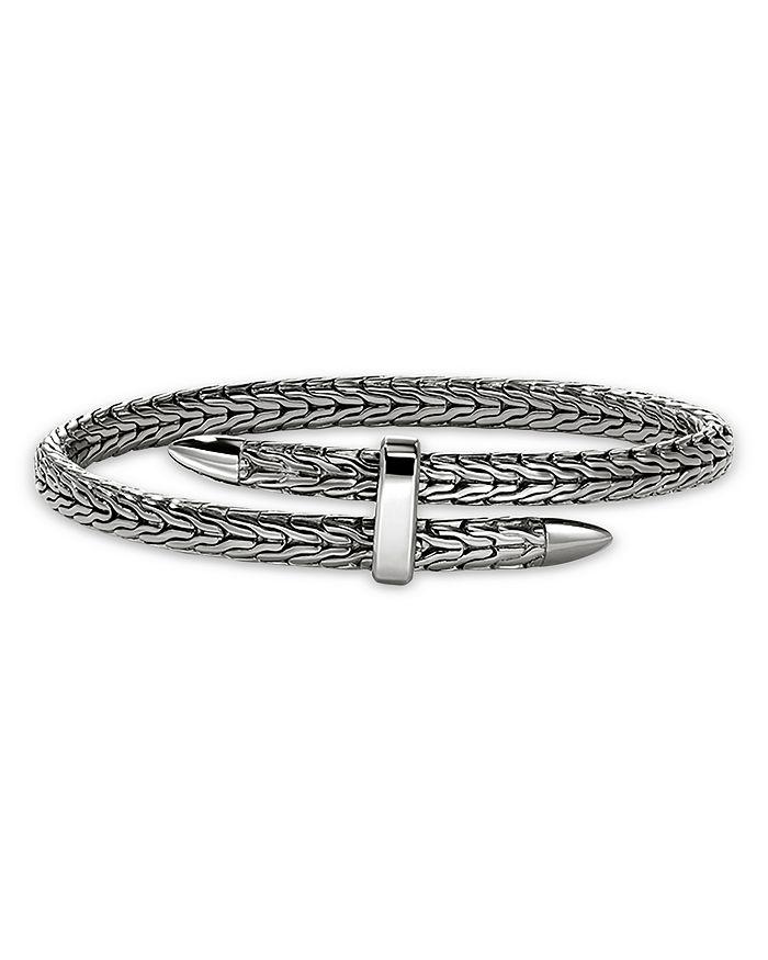 John Hardy Black Rhodium Plated Sterling Silver Spear Flex Bracelet