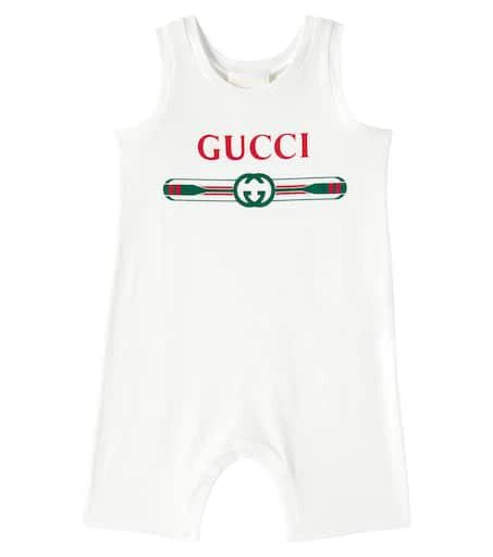 Gucci Baby logo cotton onesie 1
