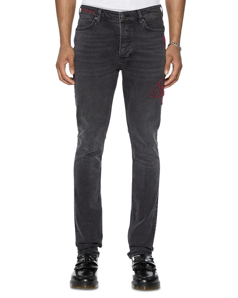 Ksubi Van Winkle Skinny Fit Jean in Black 1