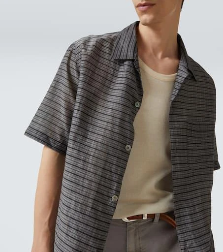 Our Legacy Heusen checked cotton and silk bowling shirt 5