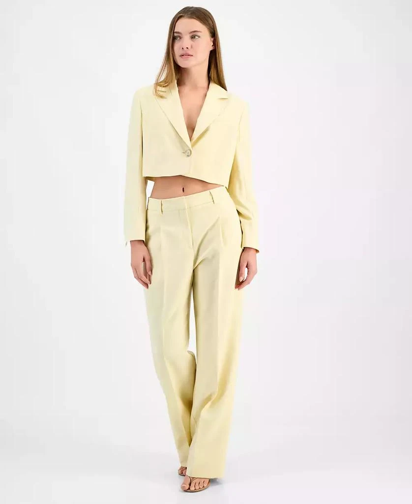 Hugo Boss Women's High-Rise Wide-Leg Pants 1