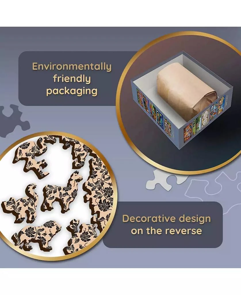 Trefl Wood Craft 501 Piece Wooden Puzzle - Colorful Puppy 2