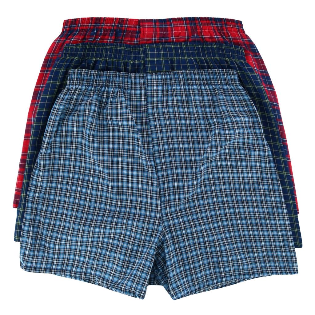 The Loom Men's Plaid Tartan Boxer Underwear (3 Pack)