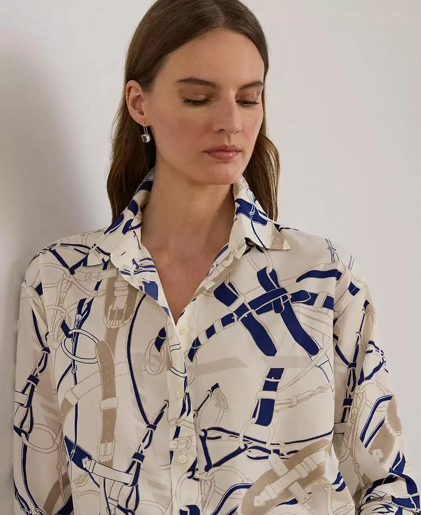 Ralph Lauren Women
s Relaxed Fit Printed Shirt, P/XS-XX 3