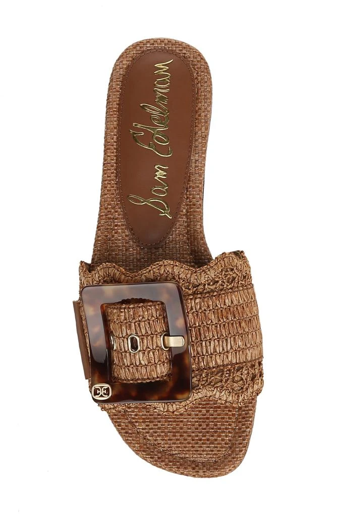 Sam Edelman Bambi Raffia Buckle Slide Sandal 5