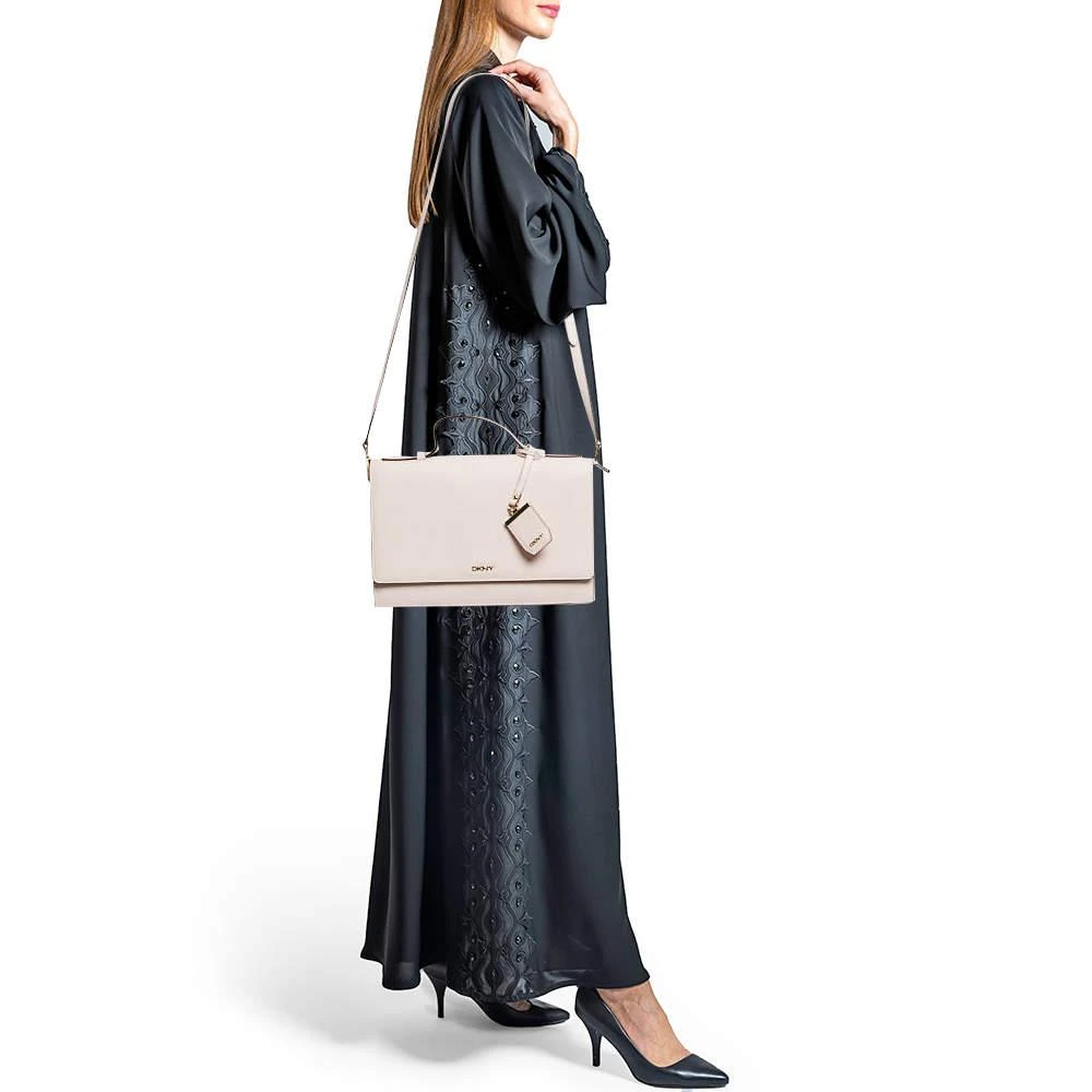 DKNY DKNY Pink Leather Logo Flap Top Handle Bag 2