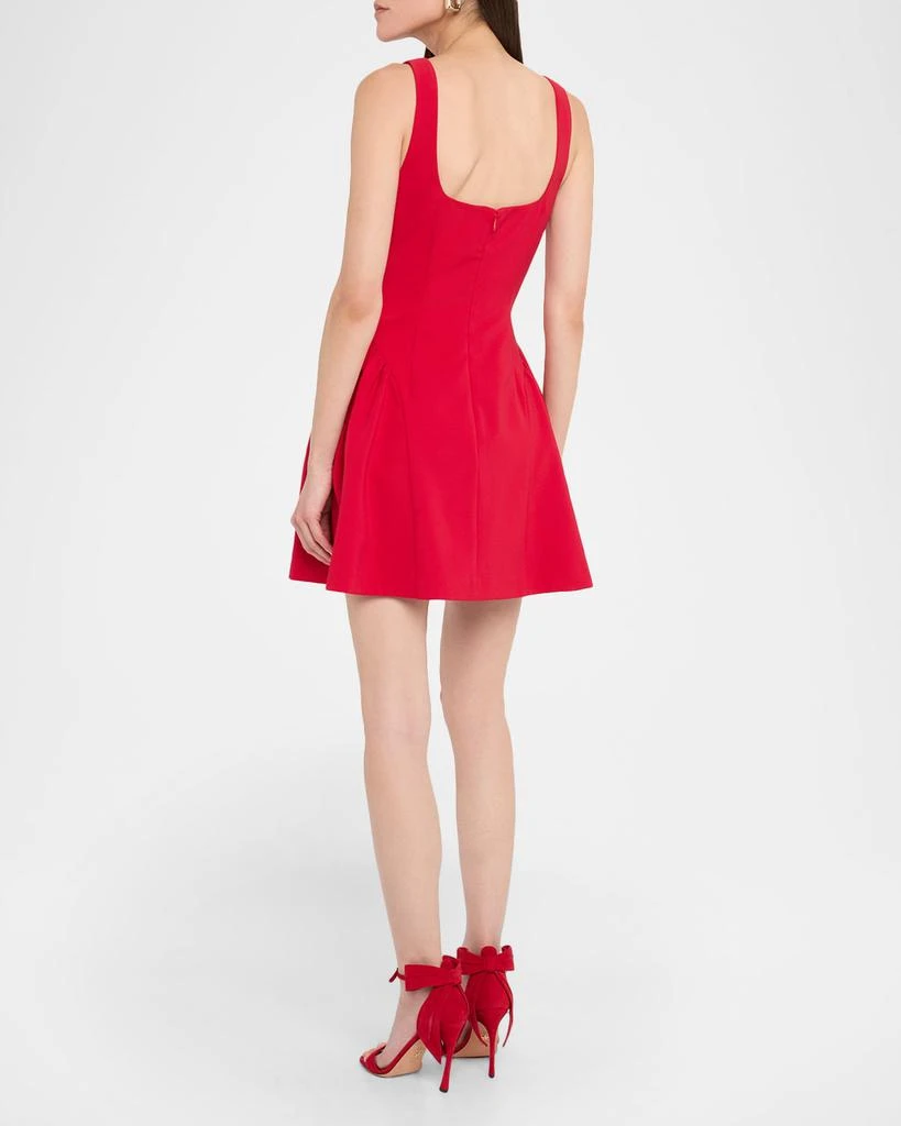 Liv Foster Sleeveless Square-Neck Crepe Mini Dress 3