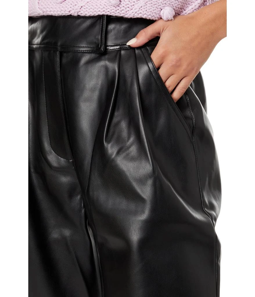 English Factory Faux Leather Pleated Trouser Pants 3