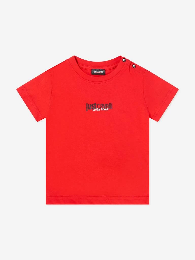 Just Cavalli Just Cavalli Boys Aistala T-Shirt and Shorts Set in Red 3