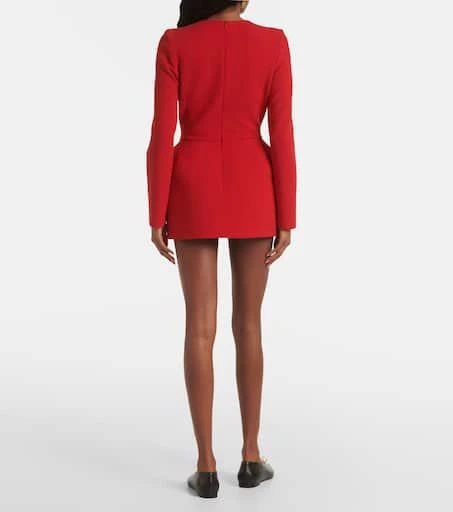 Magda Butrym Floral-appliqué wool-blend minidress 3