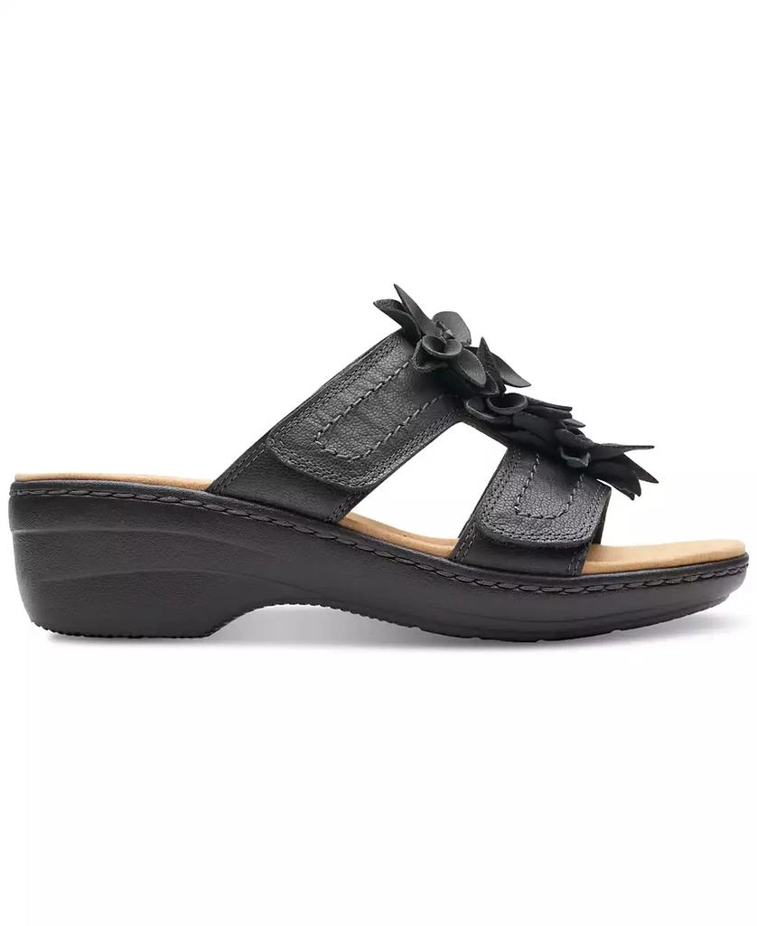 Clarks Merliah Raelyn Flower-Detail Wedge Heel Platform Sandals 2