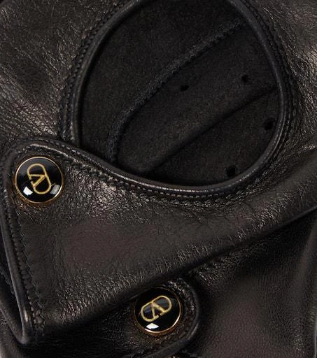 Valentino Leather fingerless gloves 2
