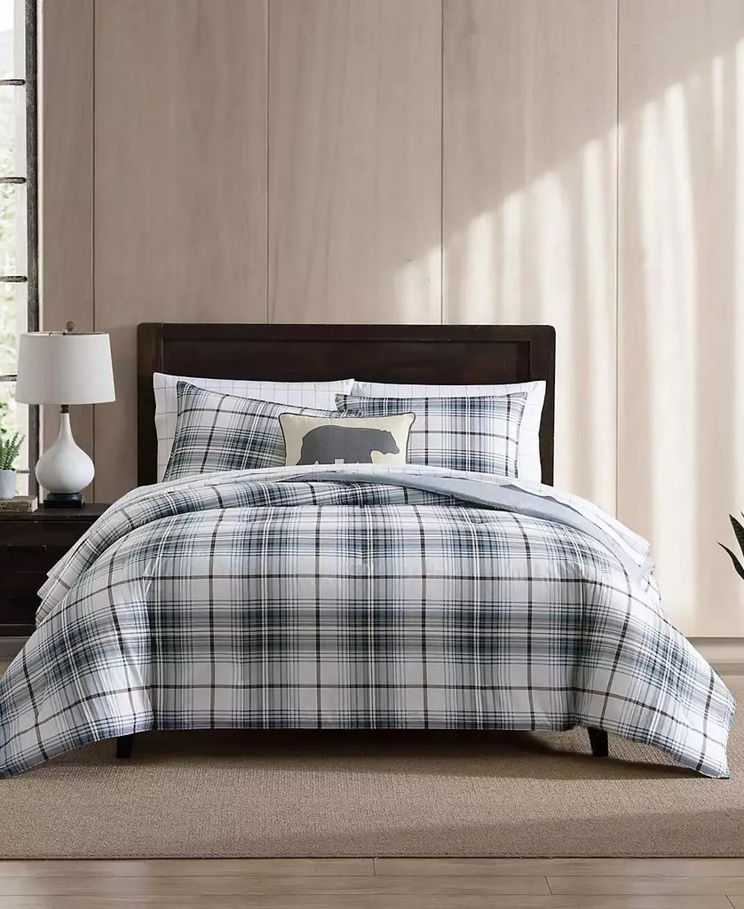 Eddie Bauer Alder Plaid Reversible 2 Piece Comforter Set 1
