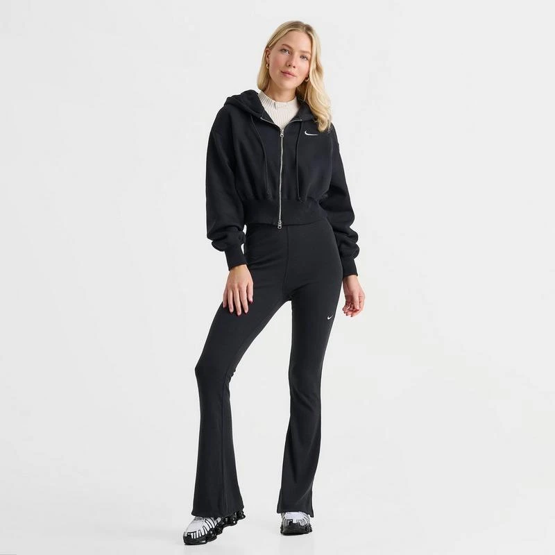 NIKE Women's Nike Sportswear Phoenix Fleece Crop Full-Zip Hoodie 2