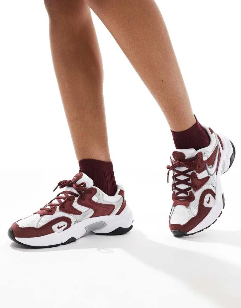 NIKE Nike AL8 trainers in burgundy and white 1