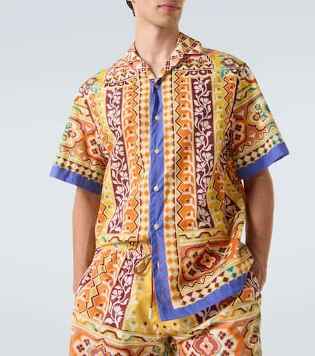 ETRO Printed cotton bowling shirt 5
