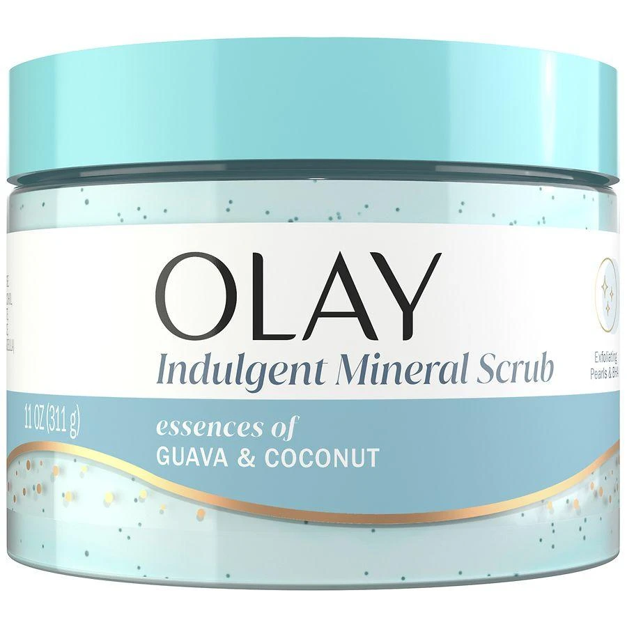 Olay Indulgent Moisture Mineral Scrub Body Wash Essences of Guava and Coconut