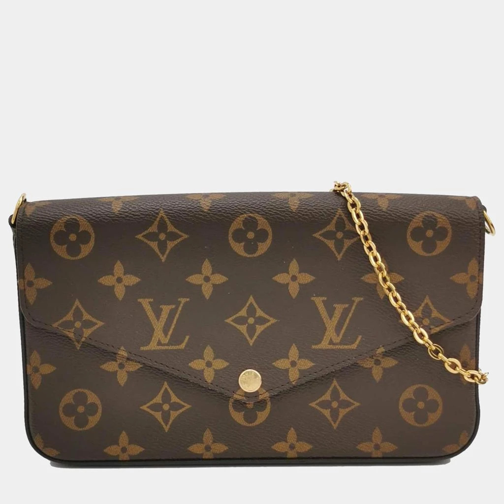 Louis Vuitton Louis Vuittion Monogram Coated Canvas Pochette Felicie Bag 1